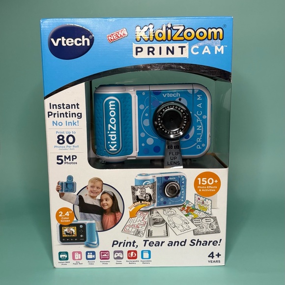 VTech KidiZoom PrintCam - Vibrant Blue - Picture 1 of 6